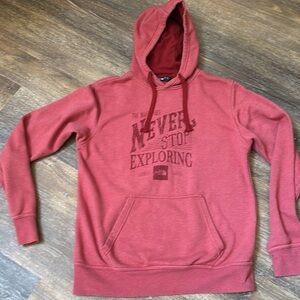 Northface ladies  hoodie salmon size small p